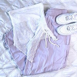 No Boundaries Lavender Pants